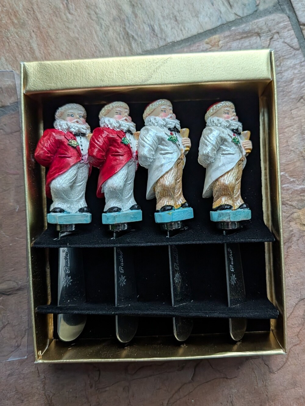 new vintage CHRISTOPHER RADKO tuxedo santa spreaders